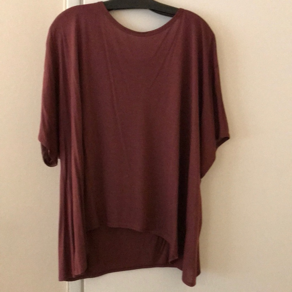 Helmut modal/nylon blousy top